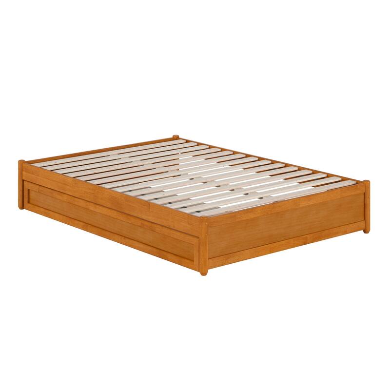 Barcelona Panel Platform Bed with Twin Trundle