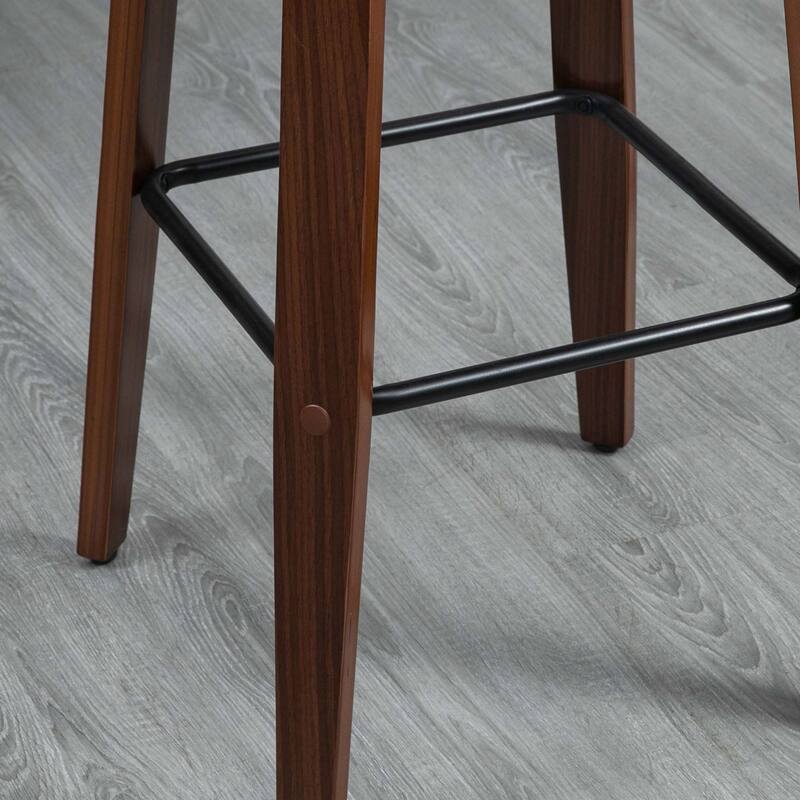 Bar Height Bar Stools,Set of 2, Black