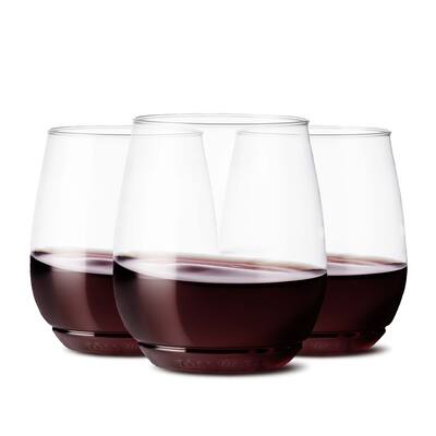 TOSSWARE POP 14oz Vino SET OF 48, Premium Quality, Recyclable, Unbreakable Unbreakable & Crystal Clear Plastic Wine Glasses