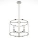 preview thumbnail 8 of 17, Hunter Astwood 18" 4-Light Chandelier, Caged, Kitchen Island, Dining Room, Entry - Transitional, Art-Deco, Contemporary