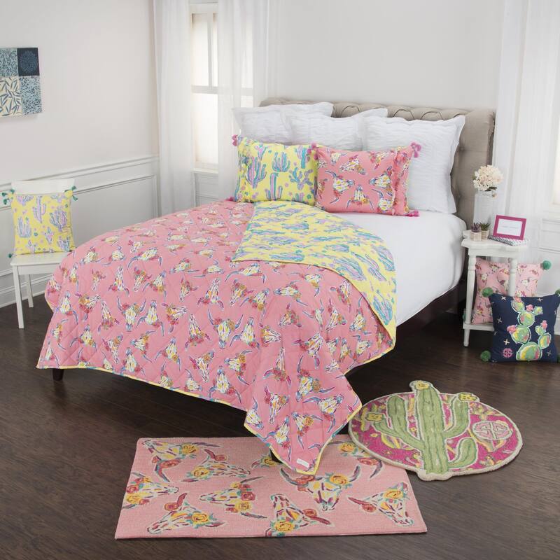 Simply Southern Printed 100% Cotton Reversible Quilt Set