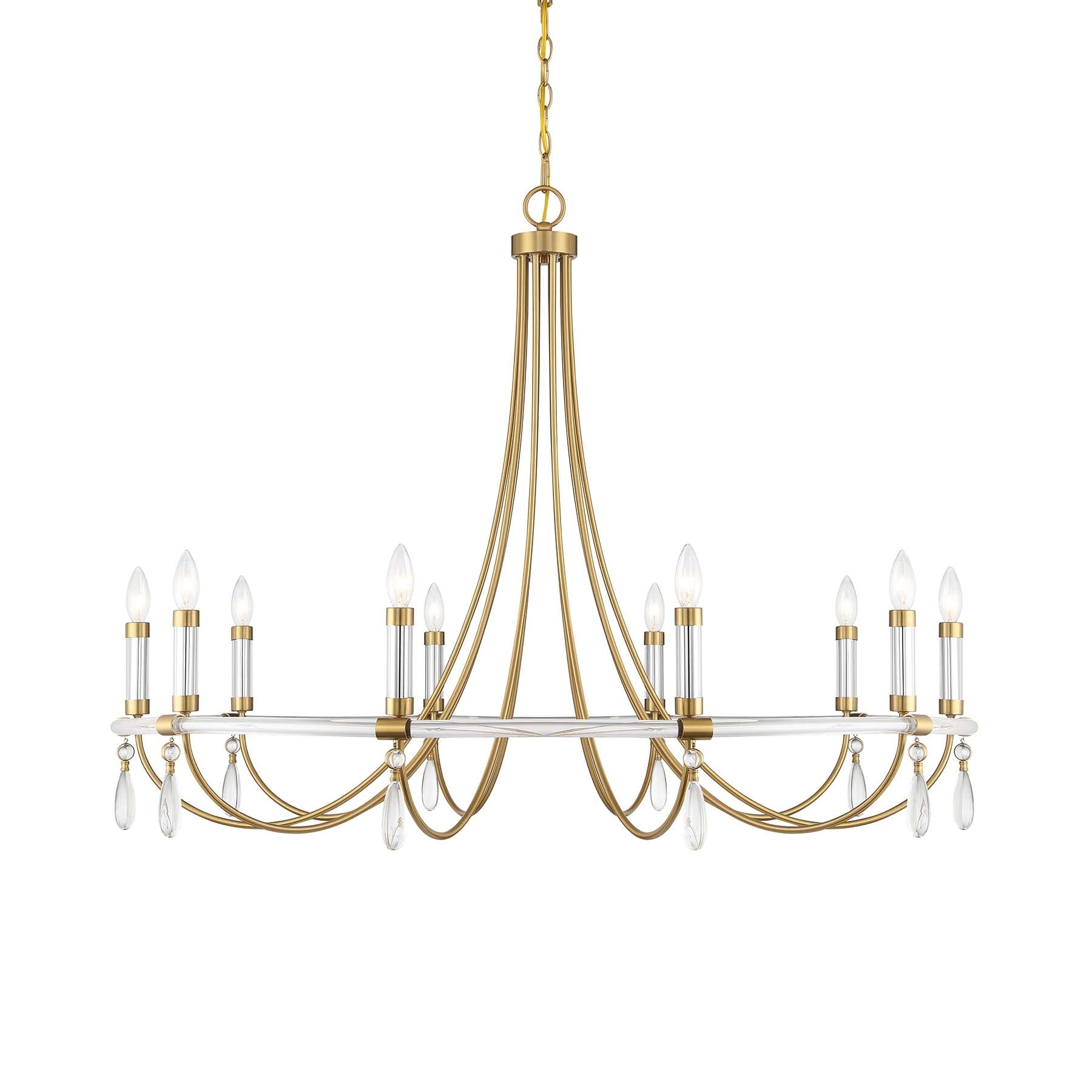 Savoy House 1-7712-10 Mayfair 10 Light 45" Wide Crystal Candle Style