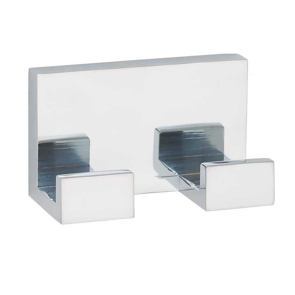 Alno A6484 Linear 3" Wide Solid Metal Modern Double Bathroom Robe