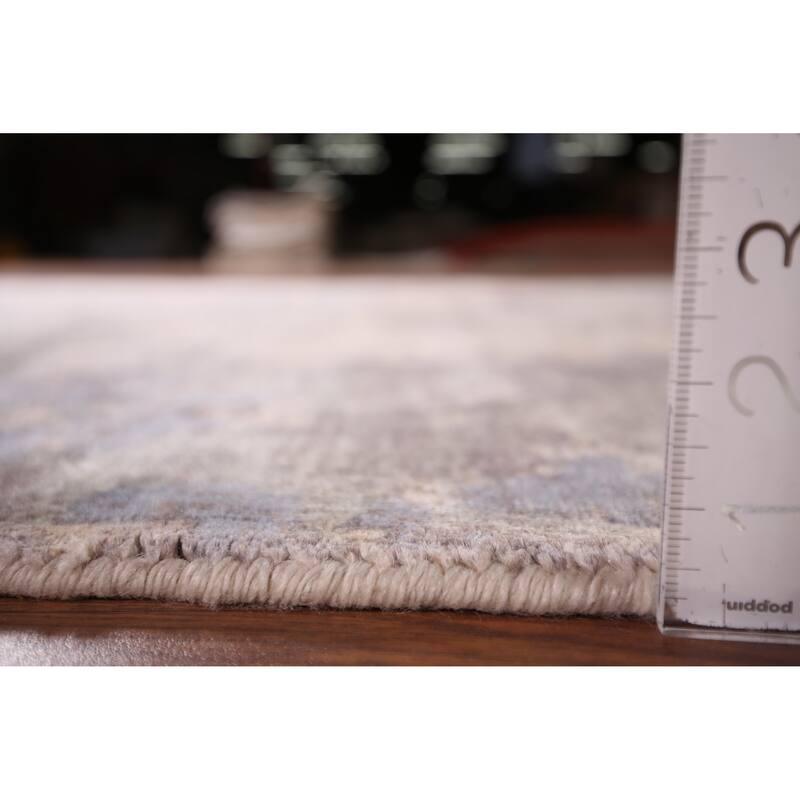 Contemporary Abstract Area Rug Handmade Oriental Wool Carpet - 5'3"x 7'6"