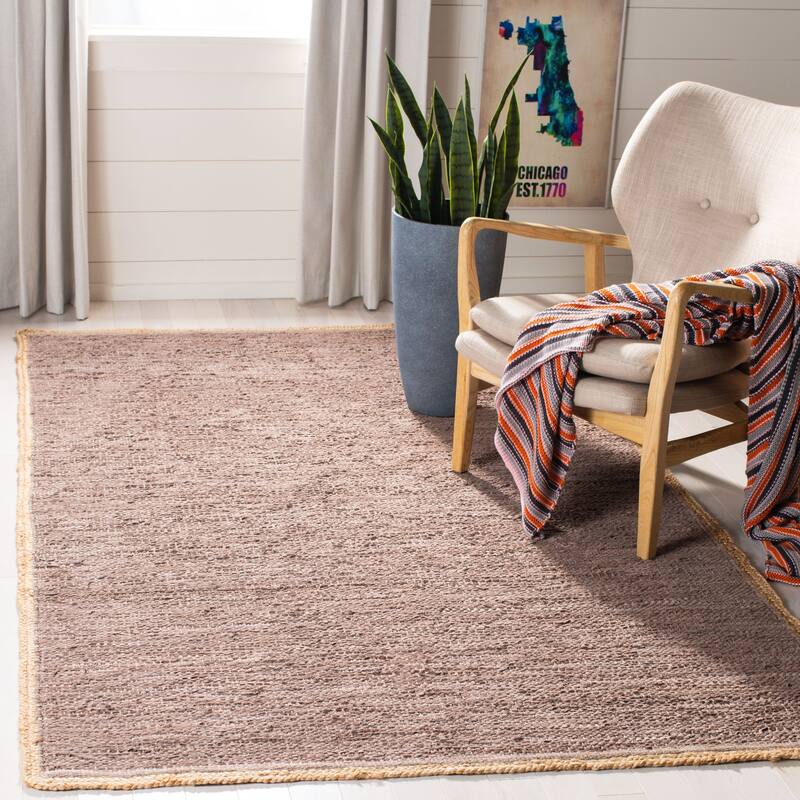 SAFAVIEH Handmade Cape Cod Xanum Coastal Jute Rug - 6' x 9' - Brown/Natural