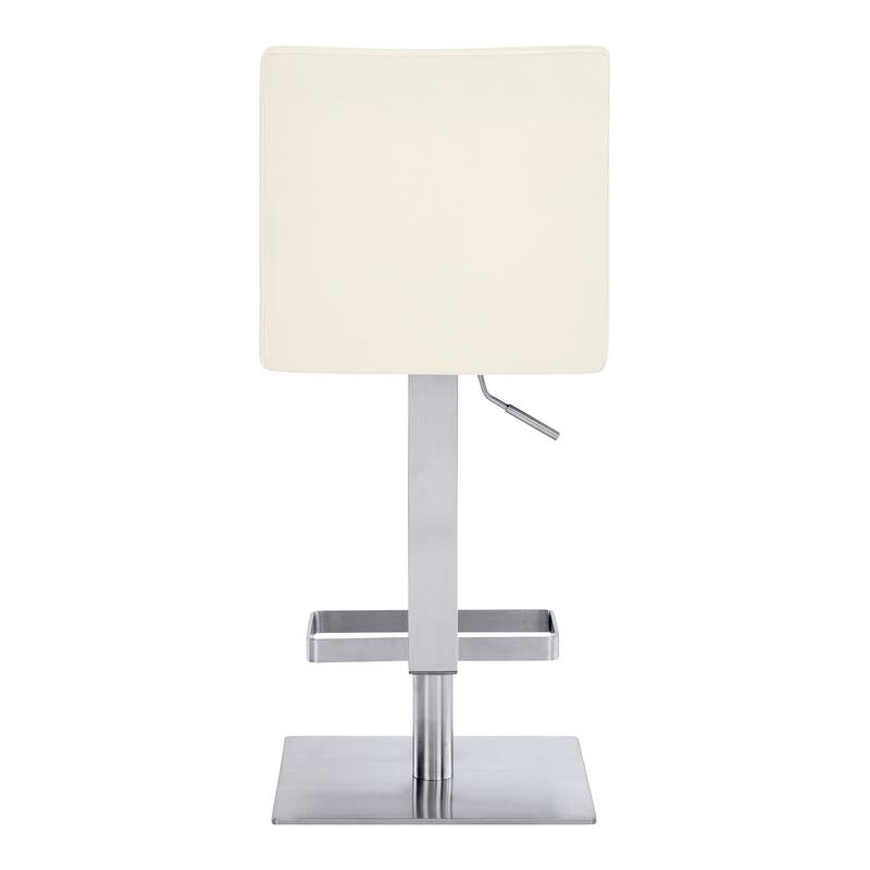 Strick & Bolton Callcott Contemporary Faux Leather and Metal Swivel Bar Stool