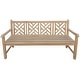 preview thumbnail 4 of 4, Seven Seas Teak Saint Thomas Outdoor Teak Wood Patio Bench, 6 Foot