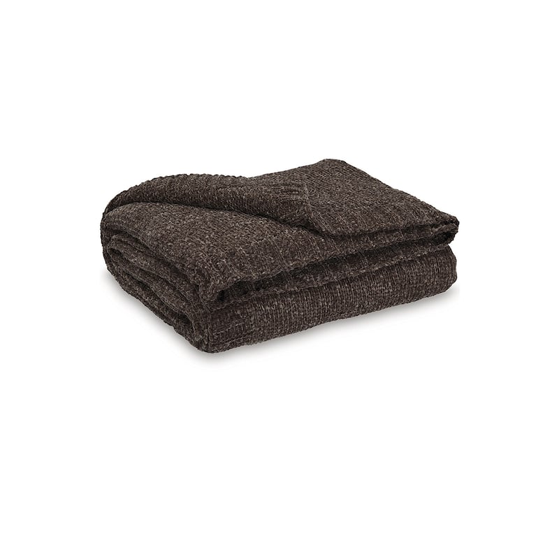 Signature Design by Ashley Anawood Brown Throw (Set of 3)