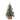 18" Potted Flocked Downswept Mini Village Pine Medium Artificial Tree - 1.5 Foot