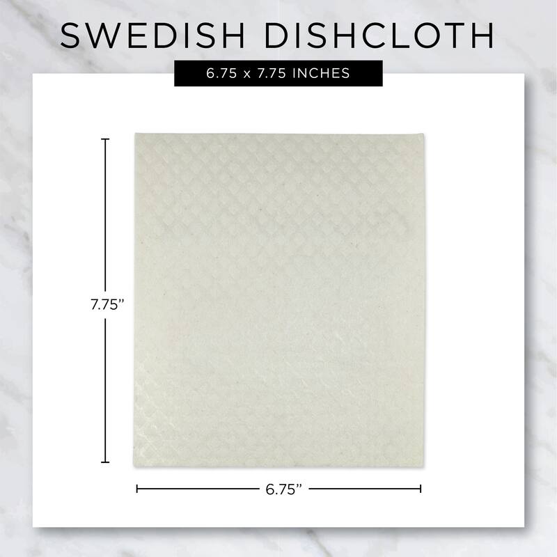 DII Black & White Swedish Dishcloth, 3 Piece