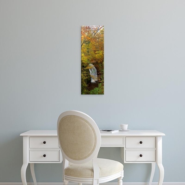 Easy Art Prints Panoramic Images's 'Waterfall In A Forest, Falling Foss, Whitby, England, United Kingdom' Canvas Art