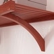 preview thumbnail 9 of 10, John Louis Home 12in Deep Solid Wood Simplicity Organizer Red Mahogany