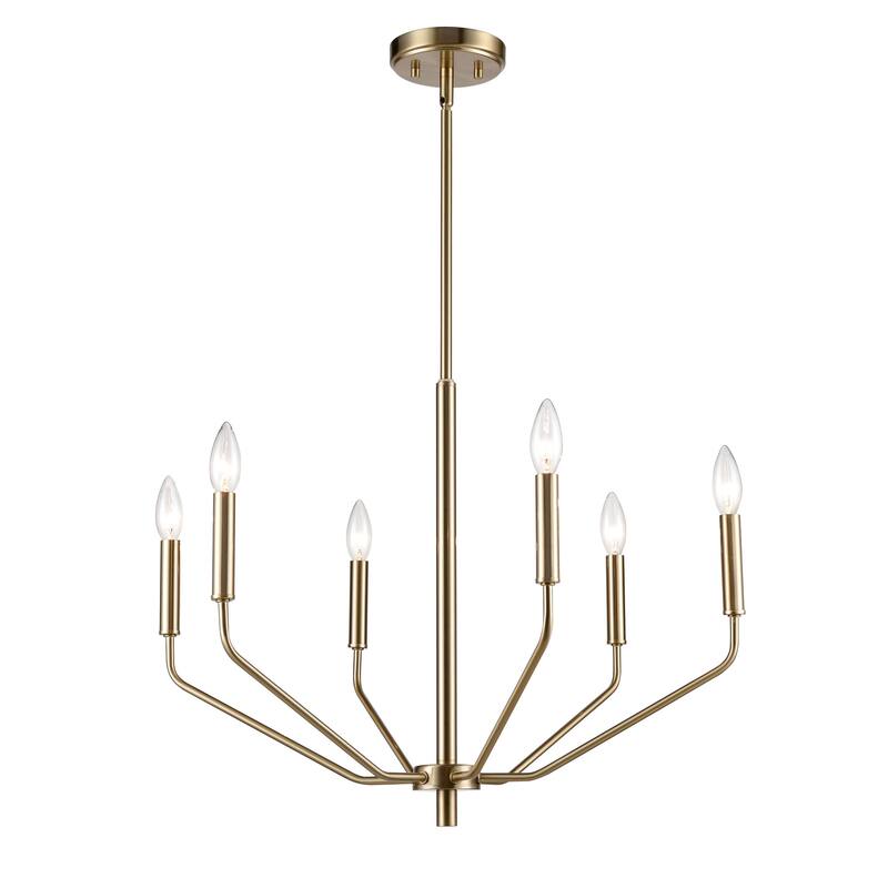 Millennium Lighting Laurell 6-8 Light Chandelier Ceiling Light in Modern Gold or Matte Black Finish