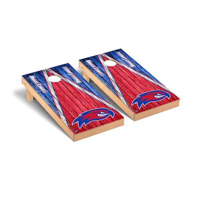 Massachusetts Lowell UMASS River Hawks Triangle Cornhole Board Set
