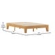 preview thumbnail 53 of 72, Wood Platform Bed with 14 Wooden Support Slats