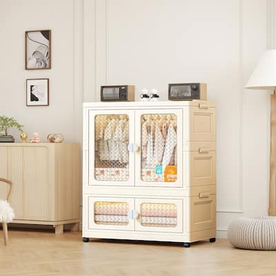 Plastic Storage Bins Stackable Storage Containers With Doors