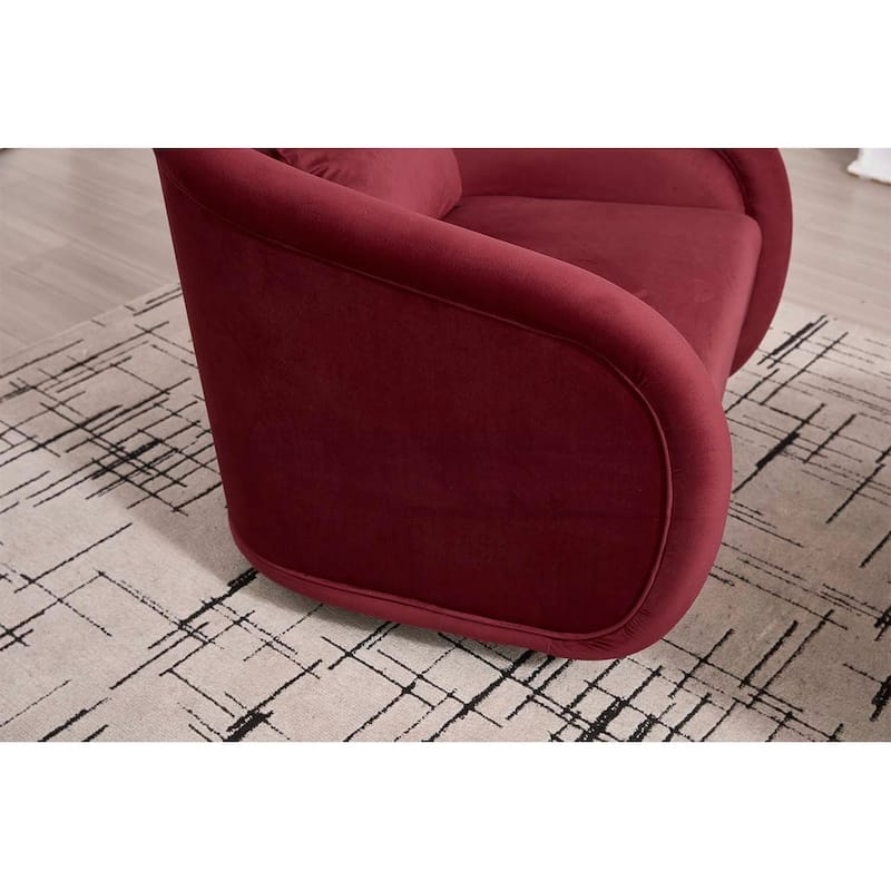 Comfy Pumpkin-Shaped Swivel Chair for Living Room,Bedroom,or Office