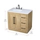 preview thumbnail 7 of 9, Elegant Lighting VF29036 Chase 36" Free Standing Single Basin Vanity