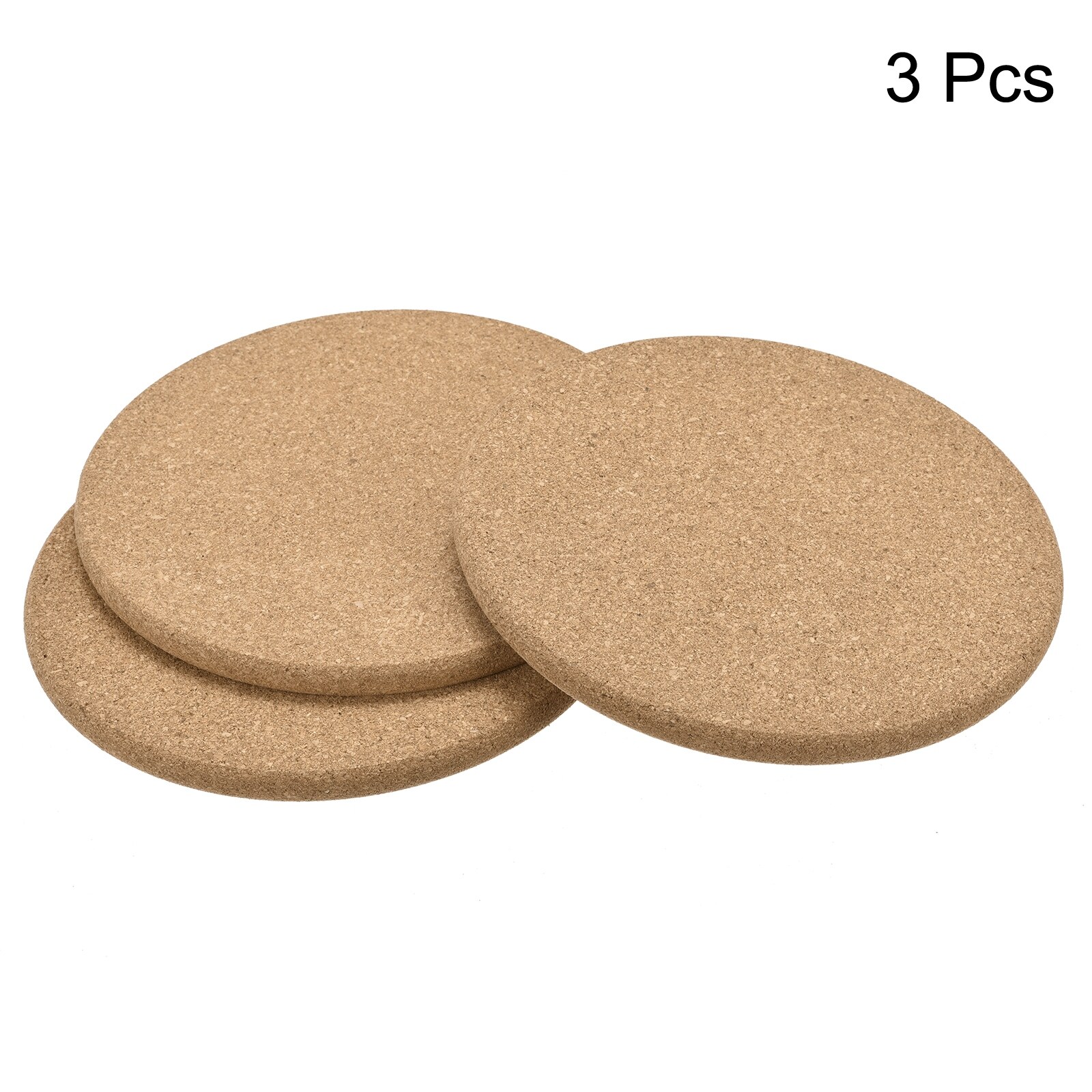Cork Coasters With Round Round Edge- 12 Pcs Wooden Extra Thick Drink  Coasters