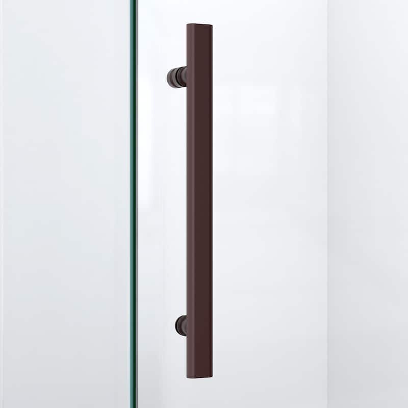 DreamLine Quatra Lux 34 1/4 in. D x 46 3/8 in. W x 72 in. H Hinged Shower Enclosure with Support Arms - 34.25" x 46.38"