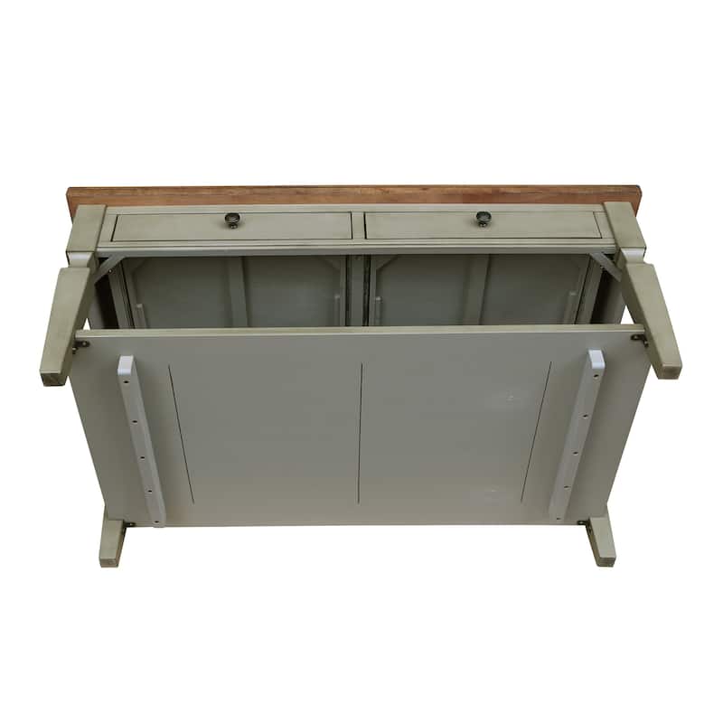 Vista Solid Wood Coffee Table - 48"W x 28"D x 20"H