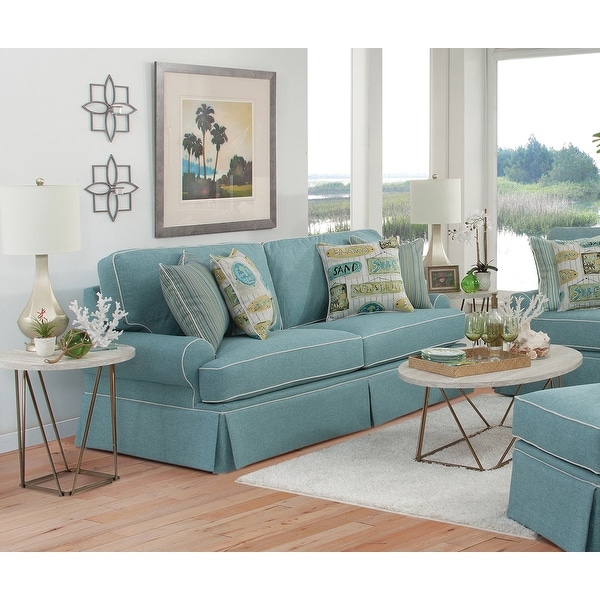 Aqua sofa pillows clearance