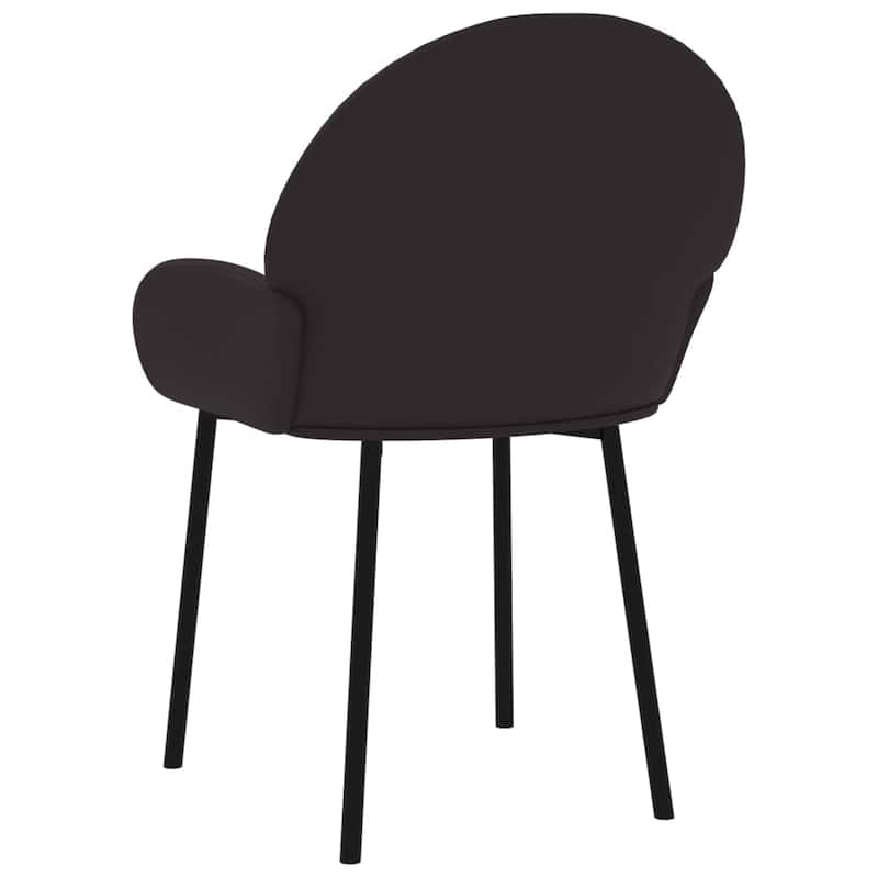vidaXL Dining Chairs 2 Pcs Modern Accent Chair for Living Room Faux Leather - 22.8" x 22.4" x 30.9"