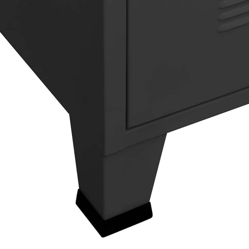 vidaXL TV Stand TV Console Sideboard TV Unit Home Media Unit Cupboard Metal - 41.3" x 13.8" x 16.5"