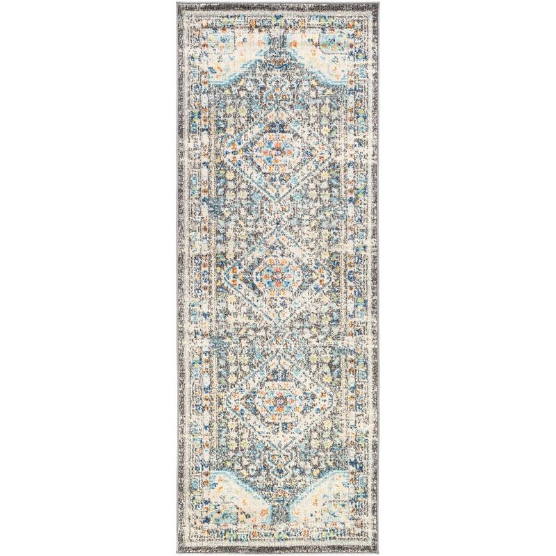 The Curated Nomad Shratton Distressed Persian Medallion Area Rug
