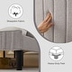 preview thumbnail 6 of 21, VECELO Height Adjustable Upholstered Kids Bed Frame,Twin Size Bed Set of 2