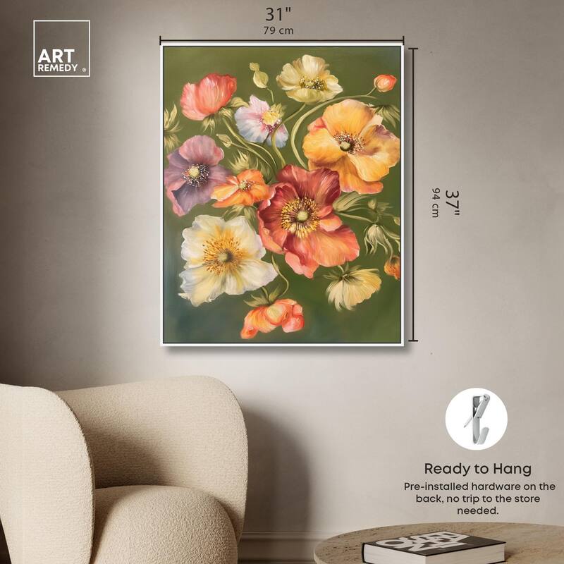 Twilight Tulips I Canvas by Art Remedy