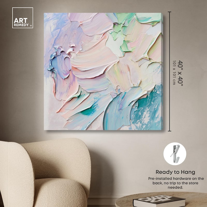 Flowing Mousse I Canvas by Art Remedy, Gallery Wrapped
