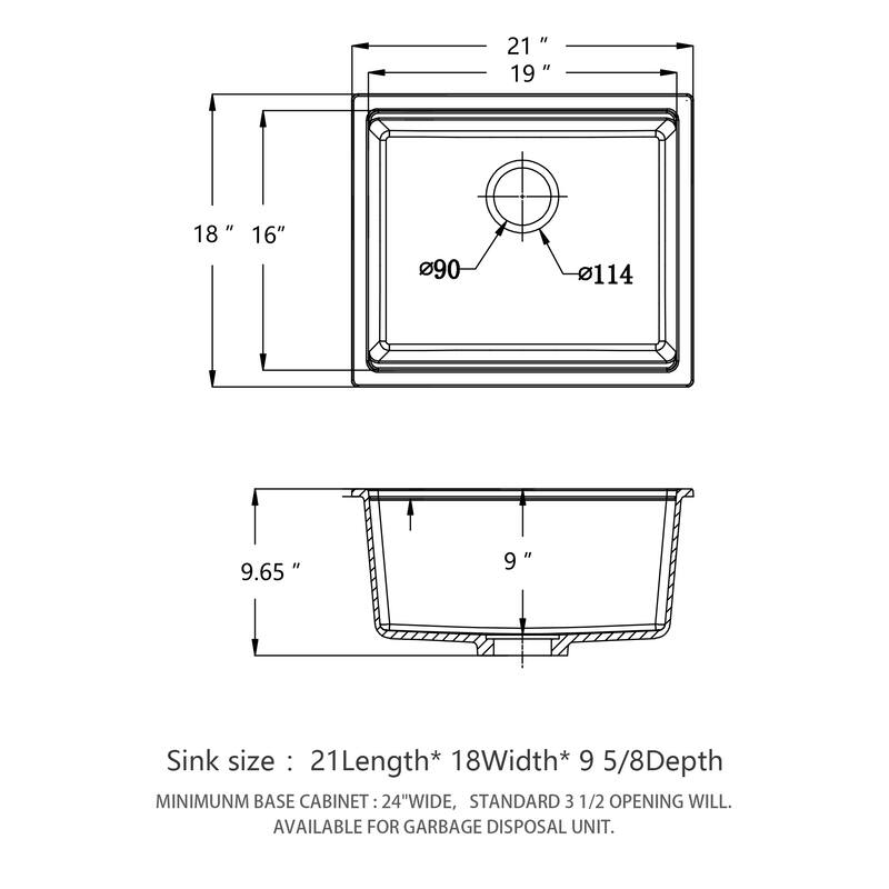Granite Composite Workstation Undermount Kitchen Sink