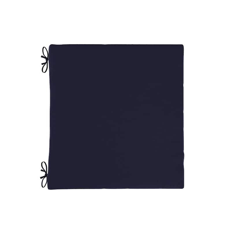 California Umbrella Outdoor Chair Pad Set of 2, 18" x 18", 2.5" Thick, Solstice Olefin Fabric