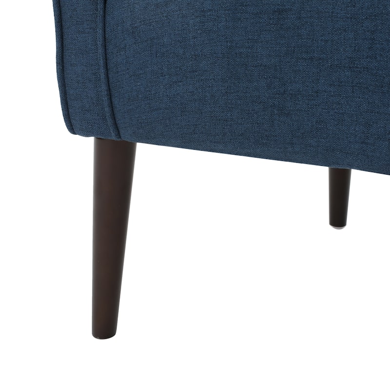 Modern 28.75" Upholstered Button Tufted Club Chair with Rubber Wood Legs for Living Room