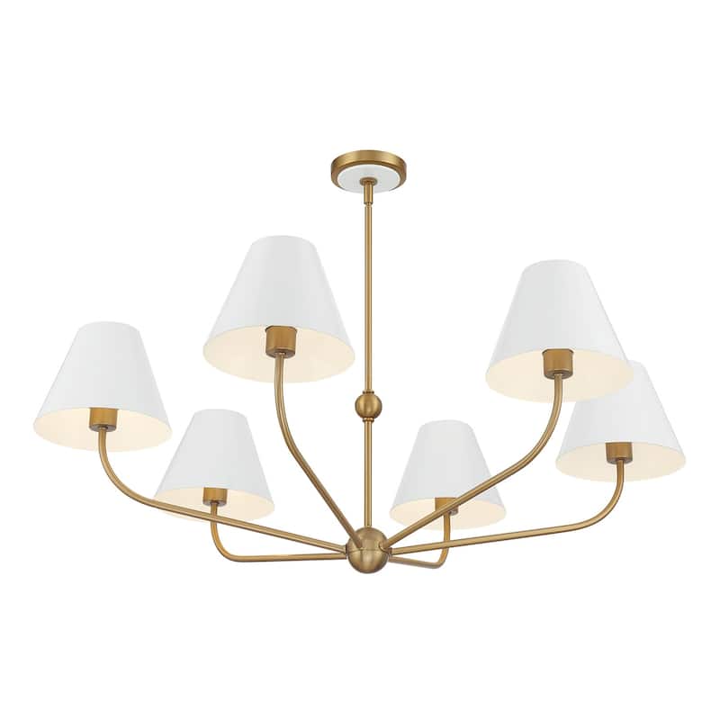 Crystorama Lighting Group XAV-B9316 Xavier 6 Light 40" Wide Chandelier