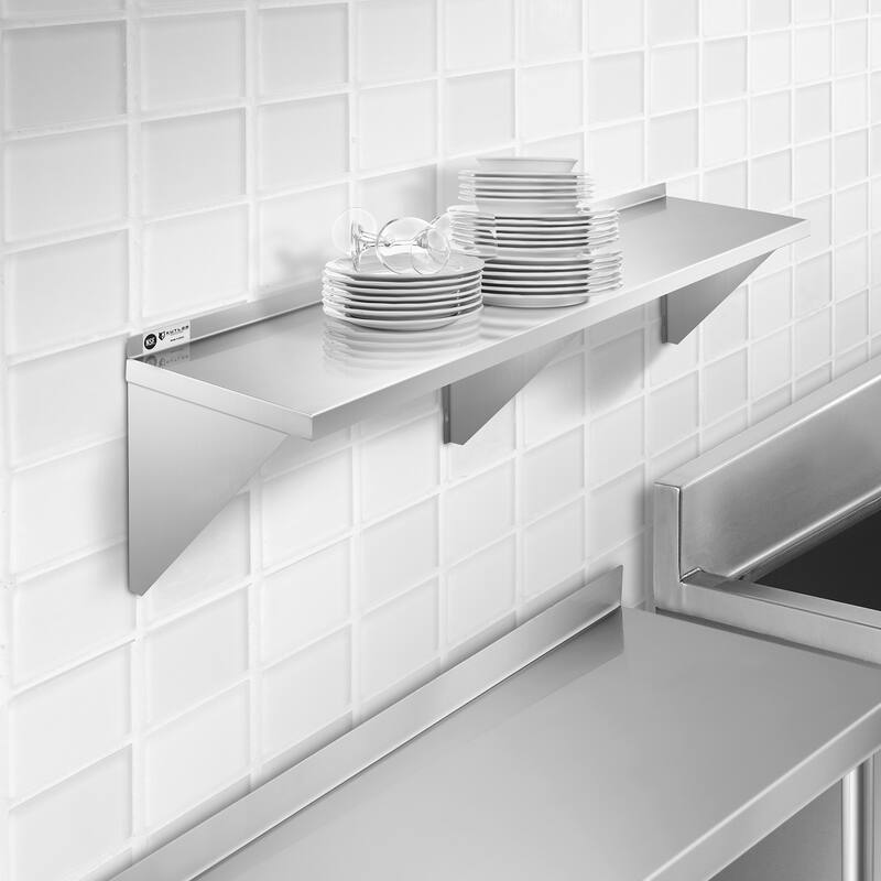 Stainless Steel Shelf NSF Commercial Kitchen Wall Shelving