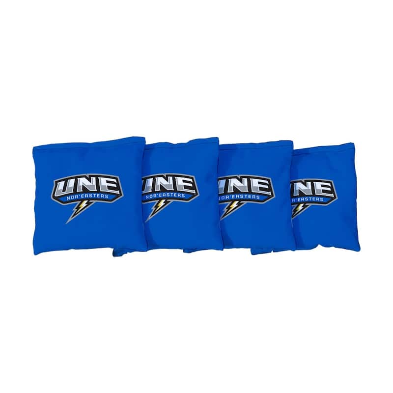 New England NorEasters Blue Cornhole Bags - Corn Filled