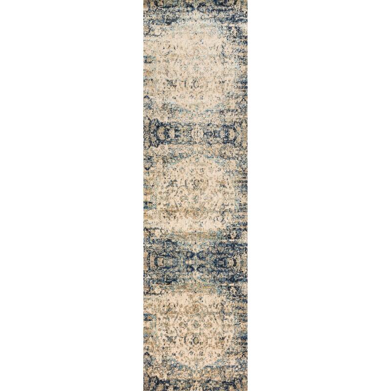 Alexander Home Contessa Distressed Transitional Medallion Rug
