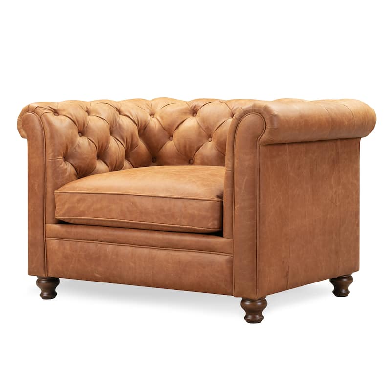 Poly and Bark Lyon Lounge Chair - Genuine Italian Leather