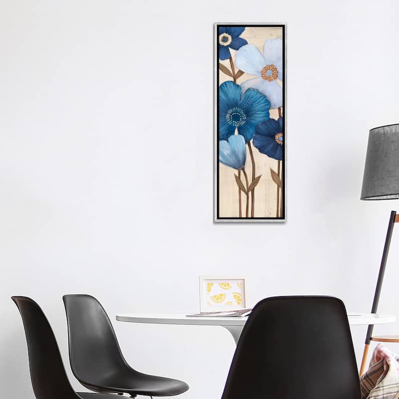 iCanvas "Fleurs Bleues I" by MAJA Framed