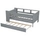 preview thumbnail 9 of 25, Wood Twin Size L-Shaped Loft Bed with Ladder and 2 Built-in L-Shaped Desks