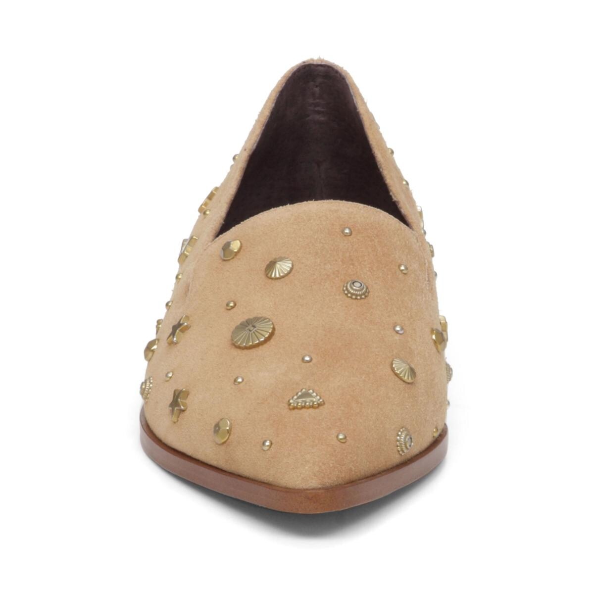 pointed toe flat loafers
