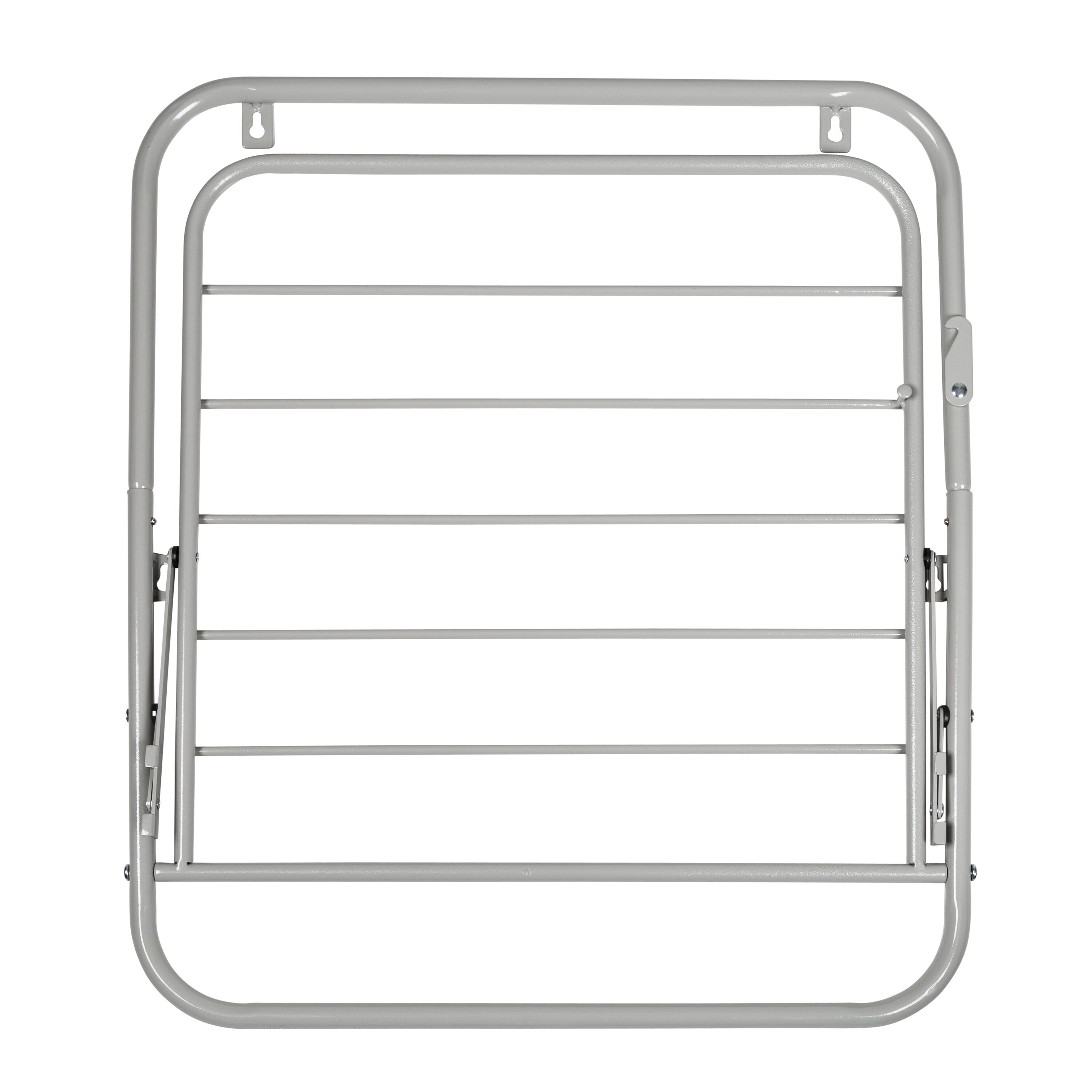Grey Steel Wall or Over-the-Door Mount Clothes Drying Rack - On Sale - Bed  Bath & Beyond - 36531722