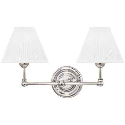 Hudson Valley Lighting Classic No.1 2 Light 11" Tall Wall Sconce