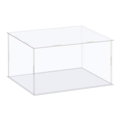 Display Case Box Acrylic Box Transparent Showcase 31x21x16cm for Collectibles