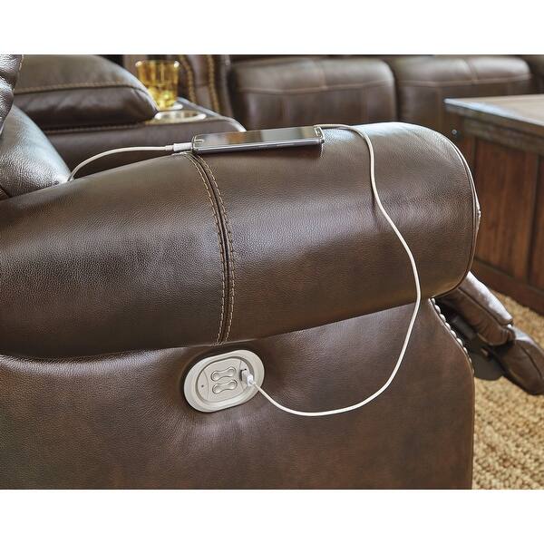 Shop Buncrana Contemporary Power Reclining Sofa With Adjustable