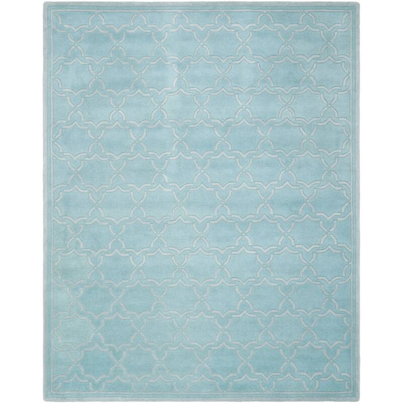 SAFAVIEH Handmade Chatham Hasmik Modern Moroccan Wool Rug - 8' x 10' - Grey