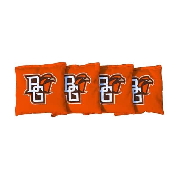 slide 2 of 3, Bowling Green State University Falcons Orange Cornhole Bags All-Weather Resin Filled