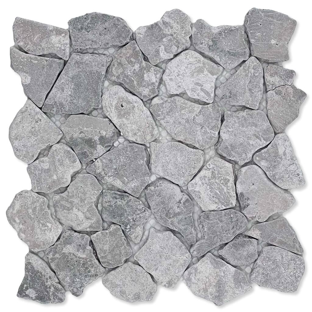 Cruz Bay Studio XR3 Fit Mosaic - 11" x 11" Pebble and Rock Floor and